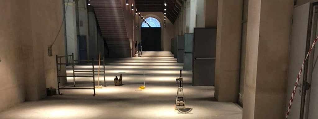 Lavori Ecotep pavimenti Università Cremona - prima